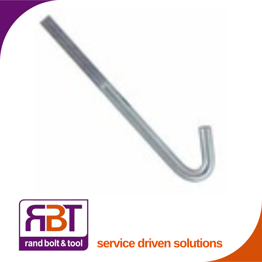 Hook Bolt M10 x 95mm Zinc Plated Gr.4 DIN 3170 | Rand Bolt and Tools